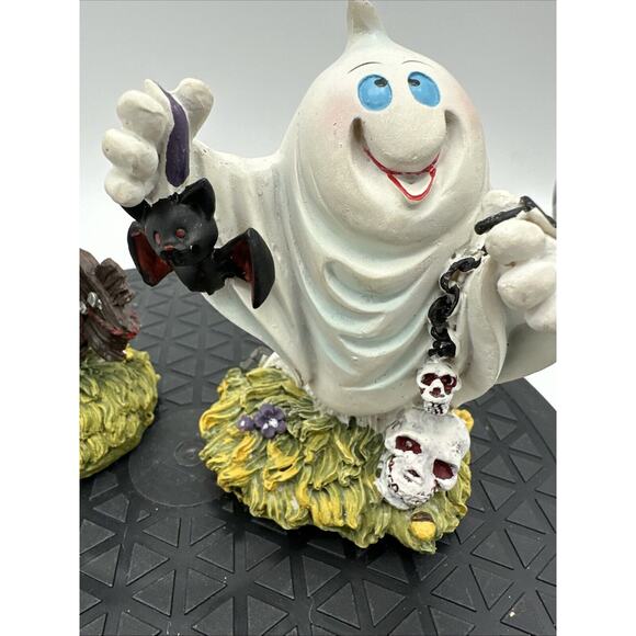 Lot Of 3 Vintage Halloween Ghost Figurines Resin EUC - Picture 8 of 10